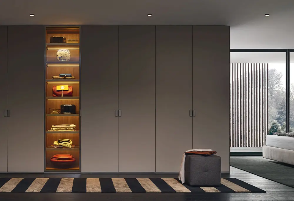 the aluminum framed partition wardrobe range (2)1hb