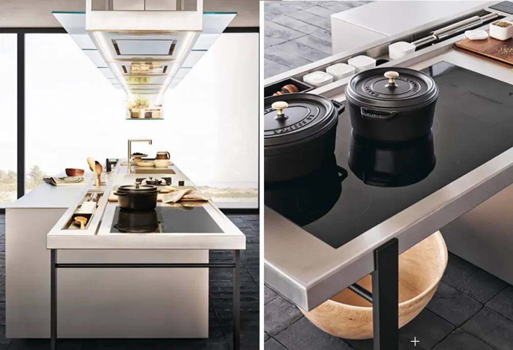 9 smoke ork veneer and metal lacquer kitchen