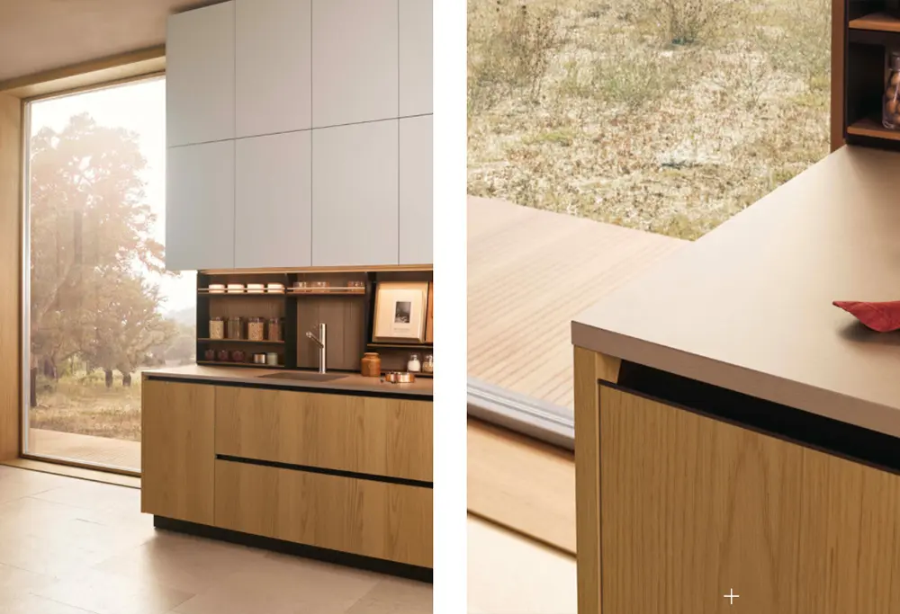 melamine door and white lacquer kitchen