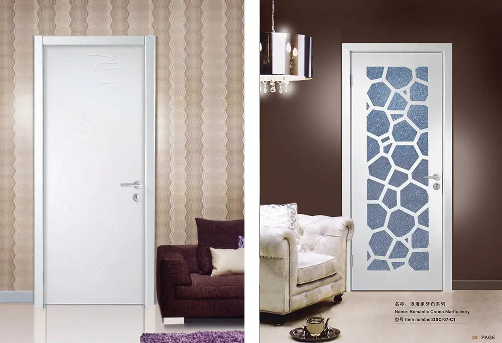Romantic Life Ivory White Wooden Door